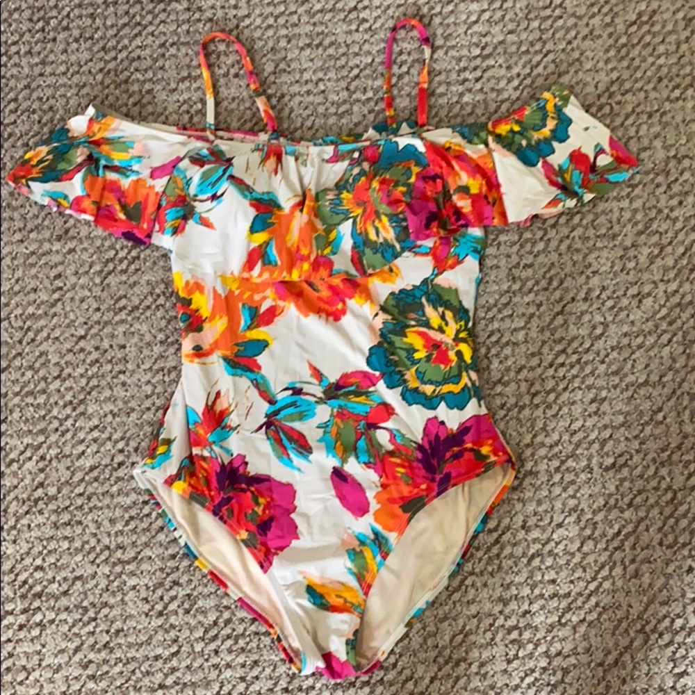 One Piece Off The Shoulder Swimsuit